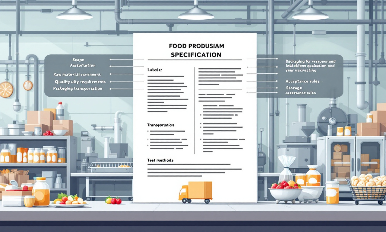 Структура технических условий на пищевую продукцию